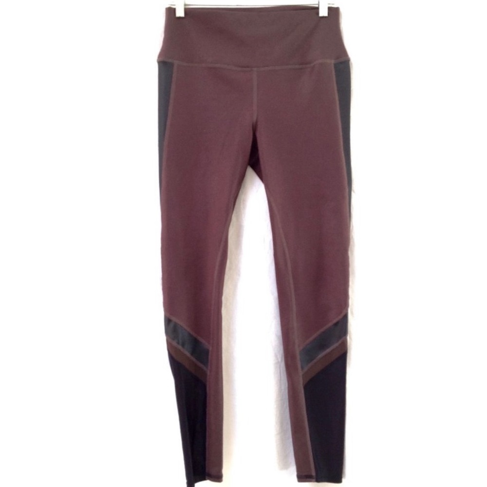 ALO YOGA Color Block Leggings Women's Large Gym